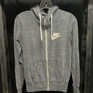 Nike- full zip gray jacket (Vintage red Nike tag)